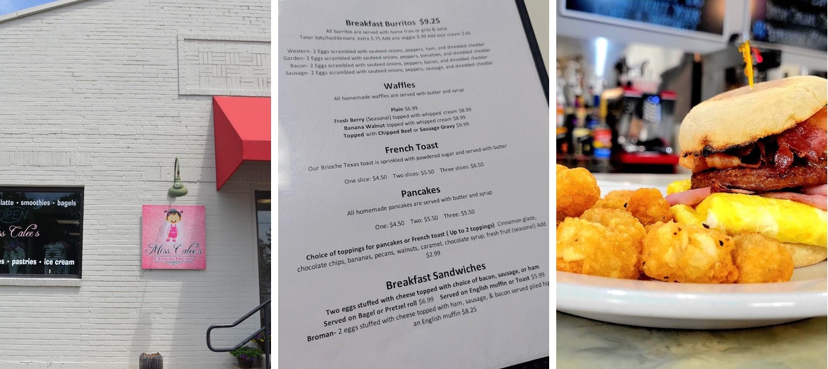 Miss Calee's Eats & Treats Menu