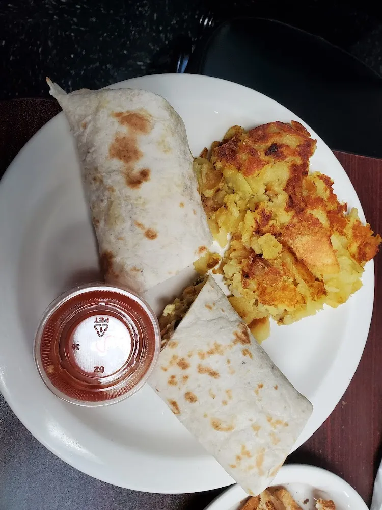Breakfast Burrito and Home Fries