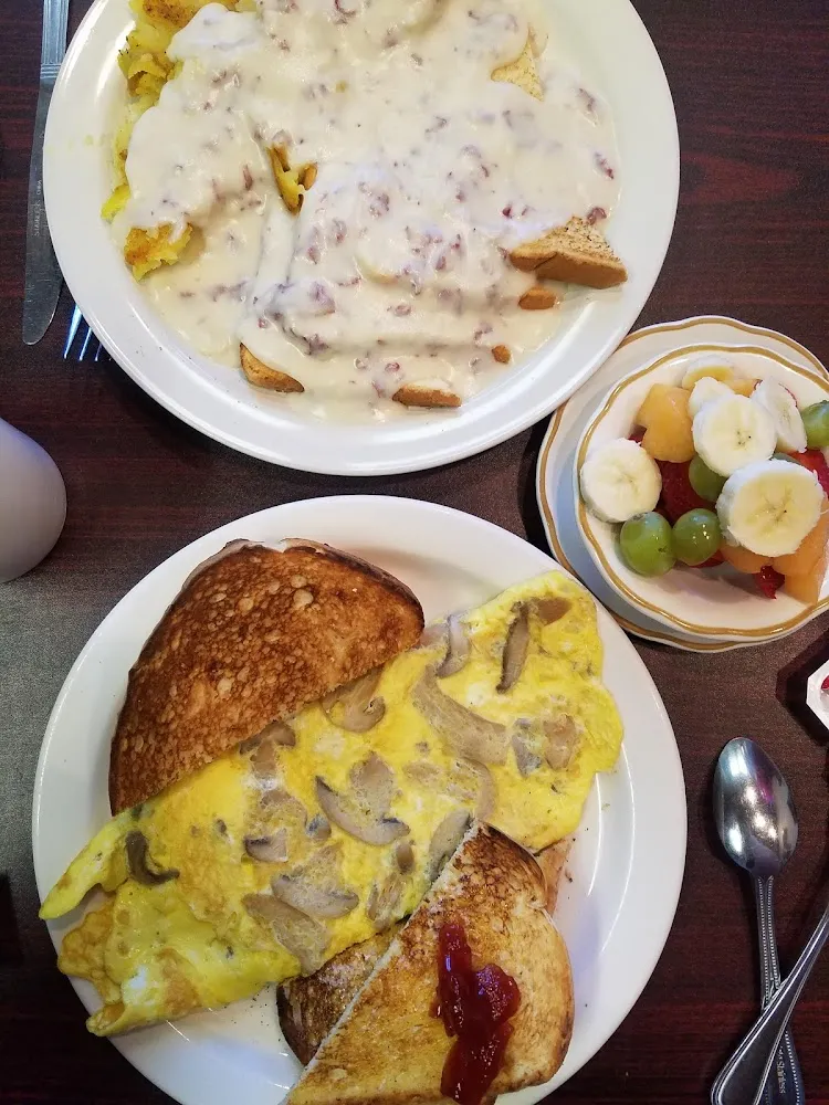 Mushroom Swiss Omelet
